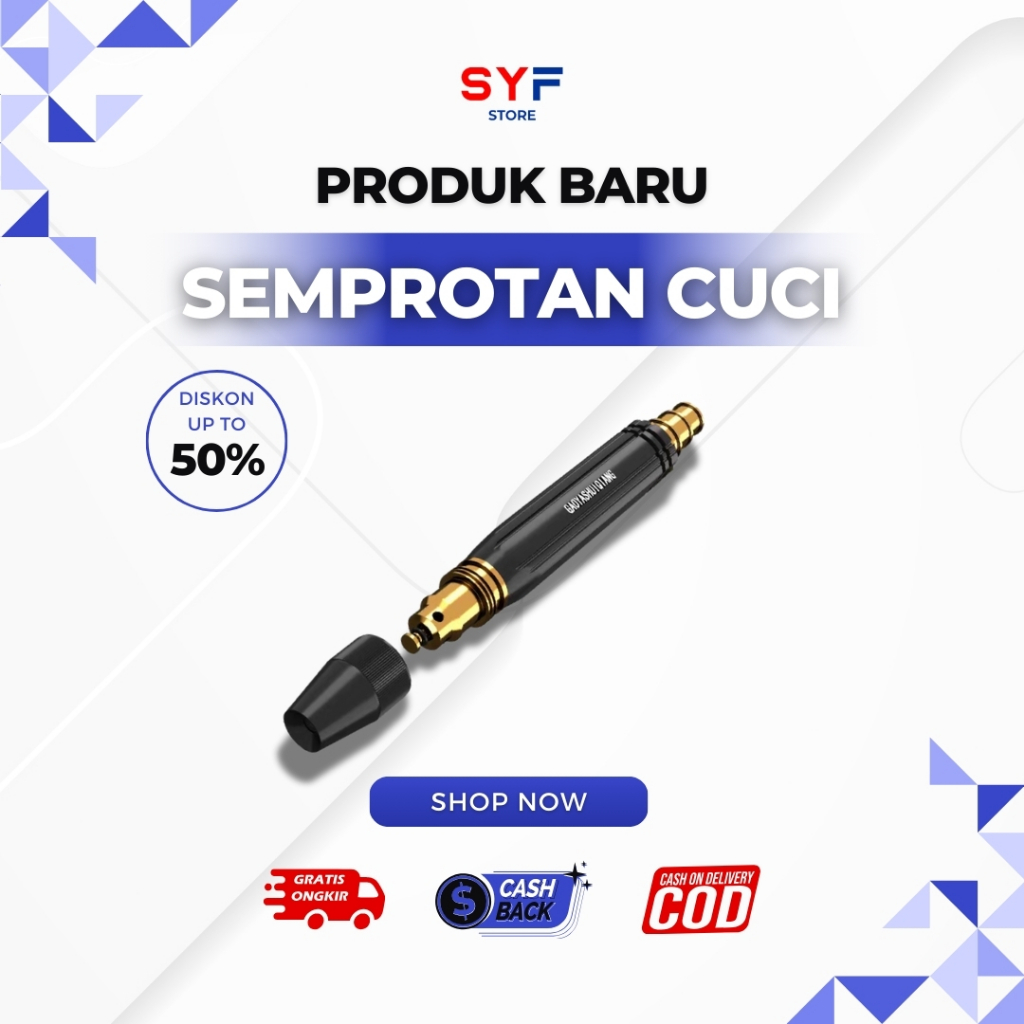 Semprotan Selang Air Nozzle jet Pembersih Motor Cuci Mobil