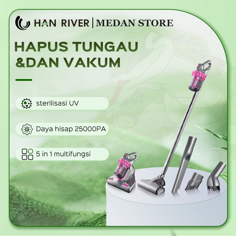 HAN RIVER Medan Vacum Cleaner 25000PA Cordless 5-in-1 Vacuum Cleaner Penyedot Debu