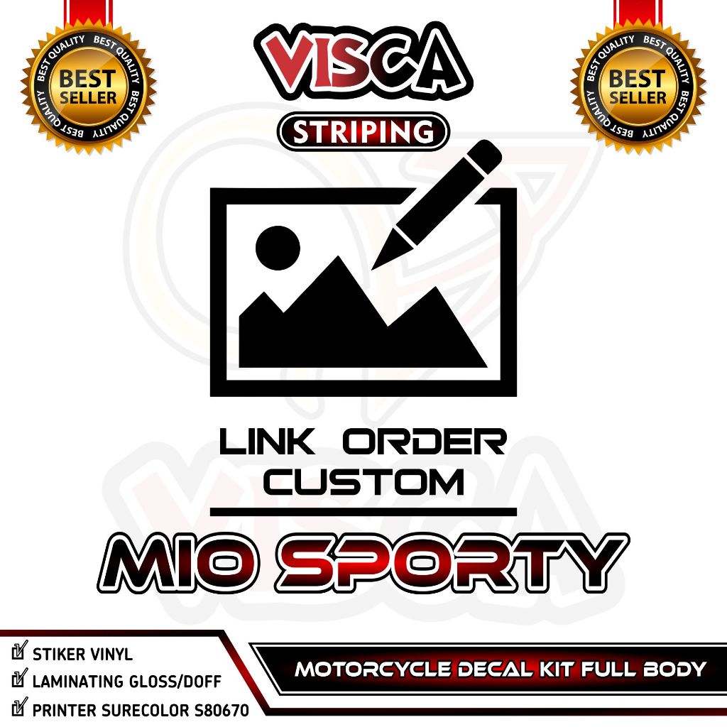 Decal Mio Sporty Full Body / Desain Custom Suka Suka / Request Desain / Request Nama