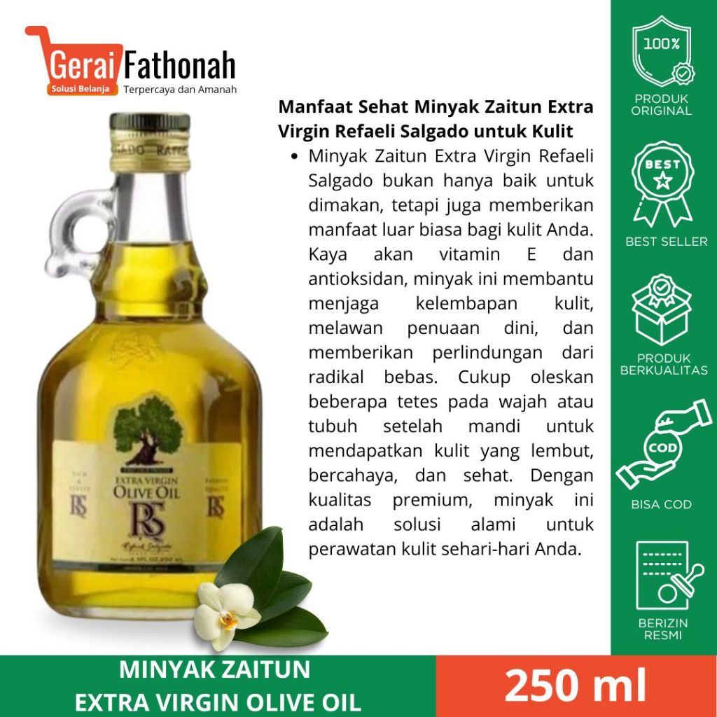 

Minyak Zaitun Extra Virgin Olive Oil Refaeli Salgado