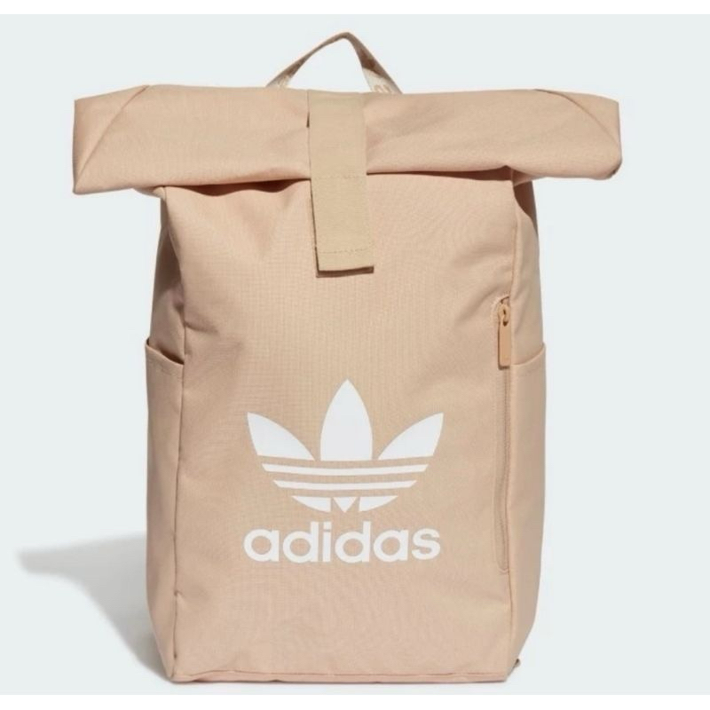 NEW adidas backpack 3d roll top original - warm beige