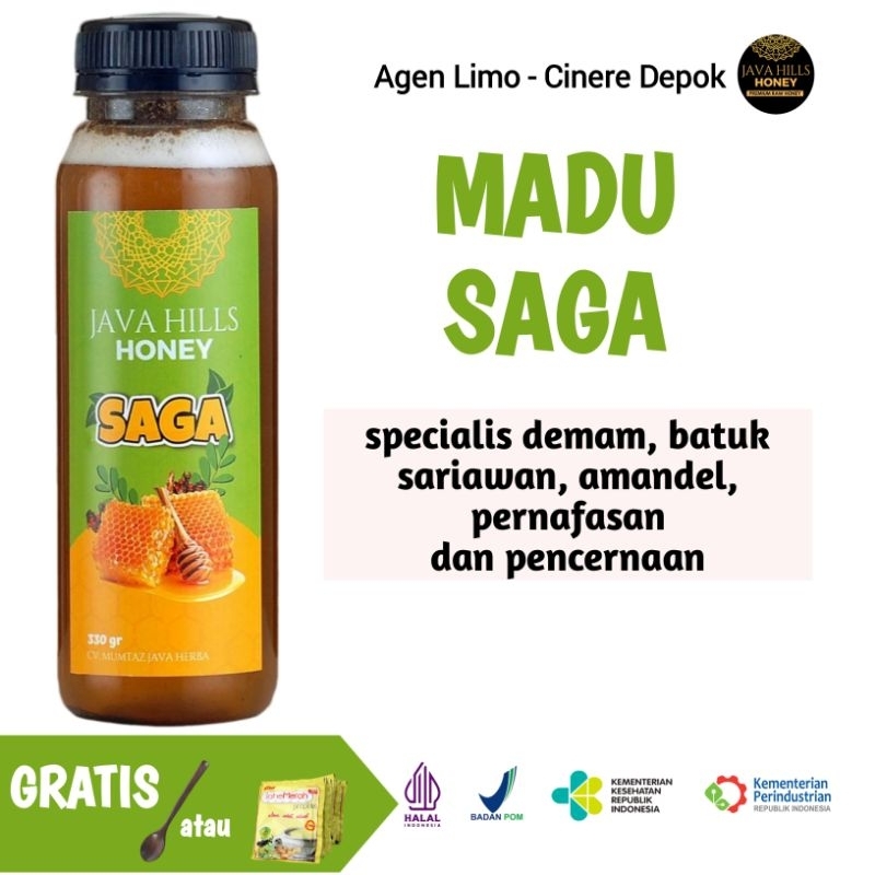 

Madu Saga Madu Batuk Madu Javahills Honey 320 gr