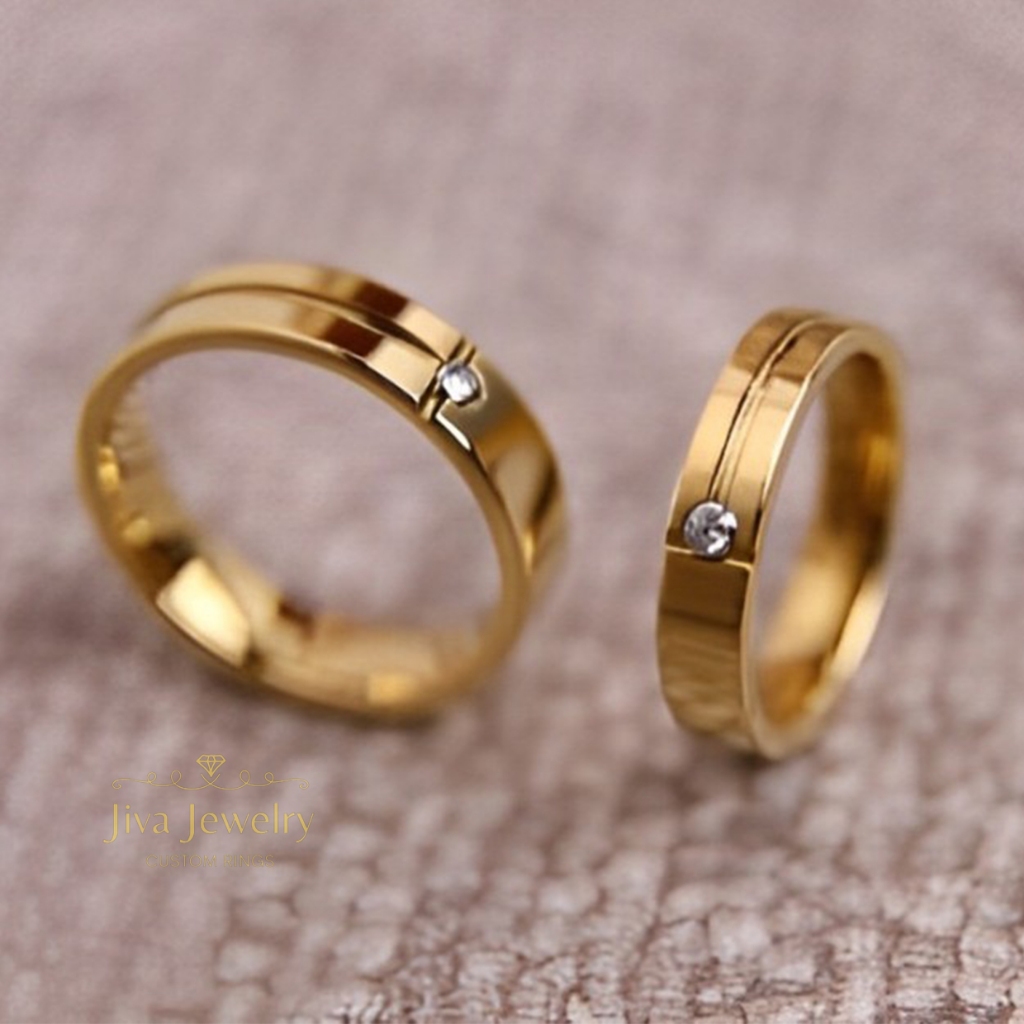 CINCIN TUNANGAN SINGLE NIKAH PERAK PRIA/WANITA - J200