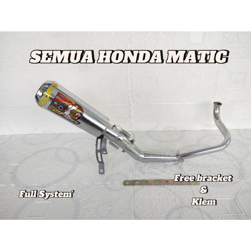knalpot racing KAWAHARA semua motor honda matic.beat karbu,beat pgm-fi,beat esp-fi,vario 110 karbu/t