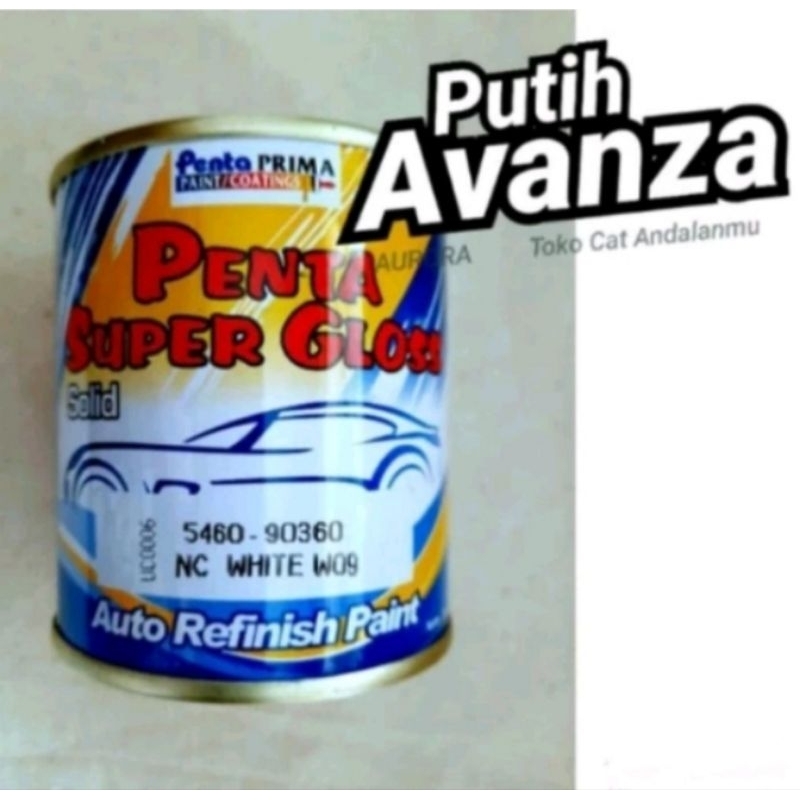 Cat Penta Super Gloss White W09 5460-90360 Putih W09 Avanza