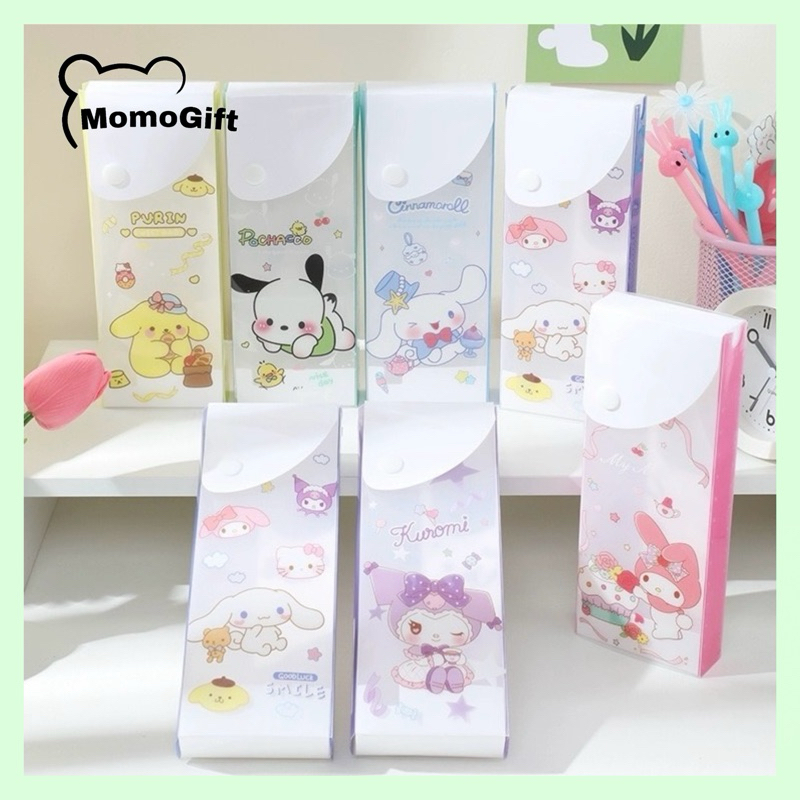 

Kotak Pensil Mika Karakter Lucu Tempat Pensil Plastik Transparan Kuromi KP09