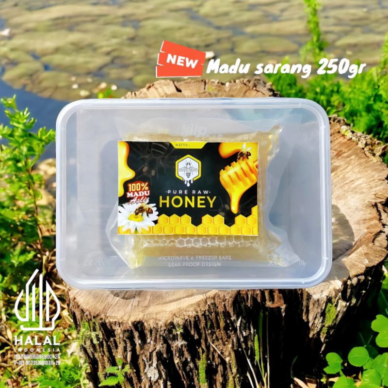 

MADU SARANG KEMASAN 250GR ASLI MURNI 100 % TANPA CAMPURAN Alami Pure Raw Natural Honey