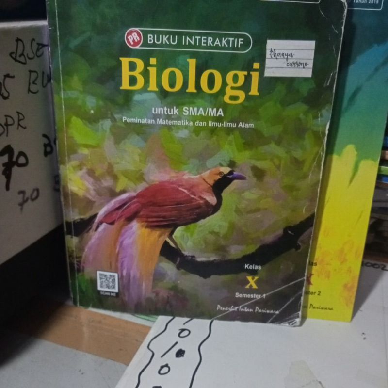 BUKU INTERAKTIF BIOLOGI UNTUK SMA KELAS X/10/1 SEMESTER 1 REVISI K13 PENERBIT INTAN PRAWIRA