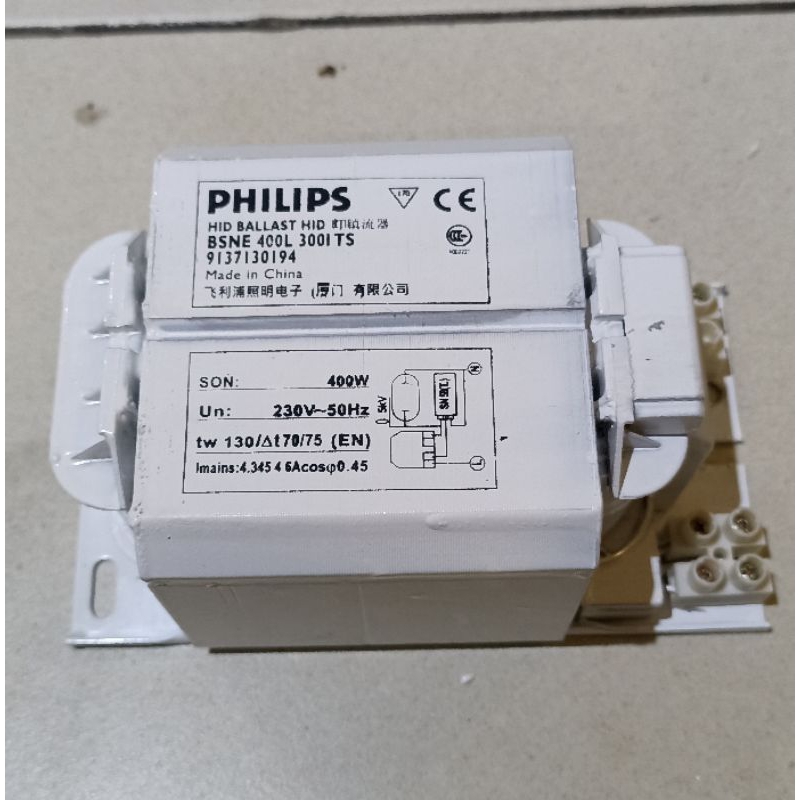 Ballas Philips BSN E 400 Watt / Trafo Philips BSNE 400 Watt