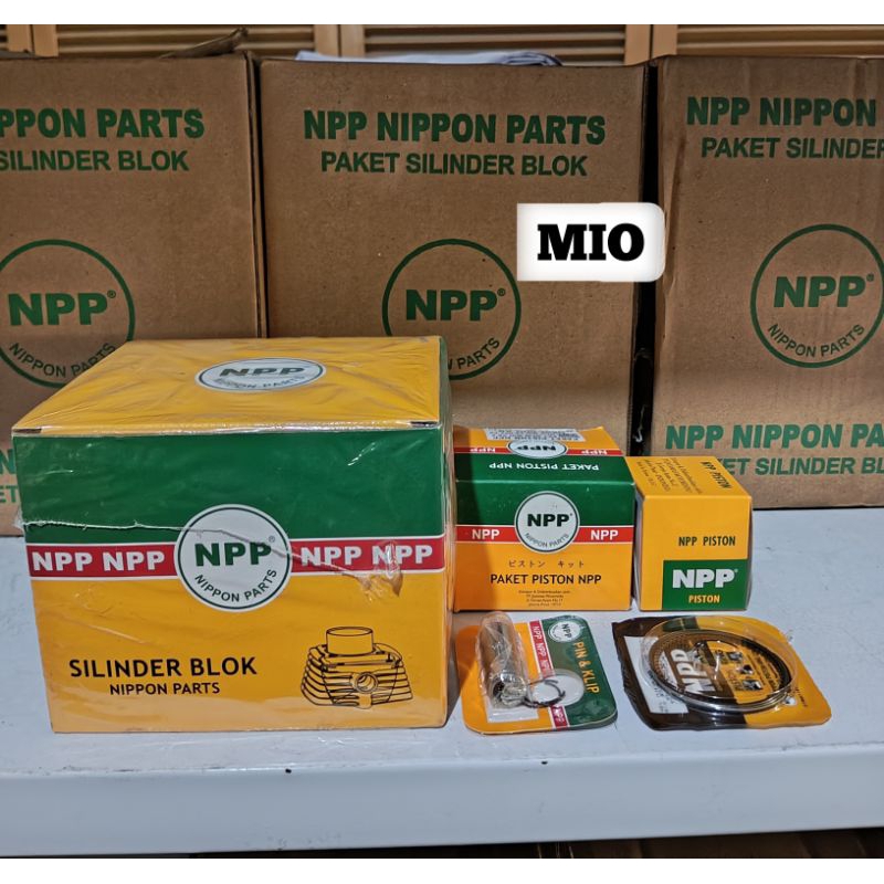 BLOK SEHER/BORING KOMPLIT 1 SET MOTOR MIO/MIO KARBU NPP