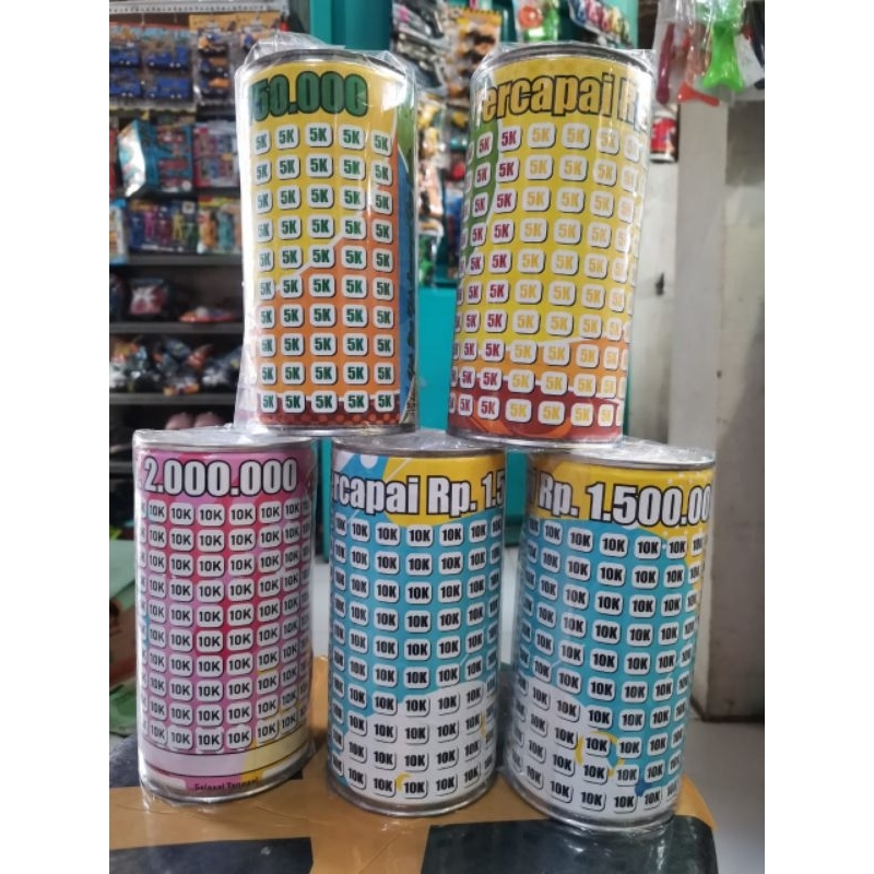 Celengan Target - Tabungan Target Ukuran XL