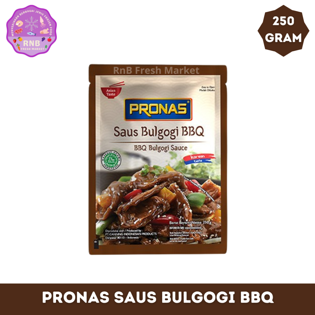 

Pronas Saus Bulgogi BBQ Netto 250 Gram