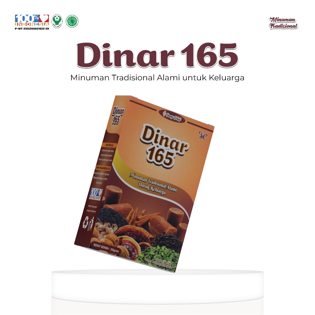 

Dinar 165 - Minuman tradisional Atasi Darah Tinggi, Jantung,Kolestrol,Asam Urat,Diabetes,Sesak Nafas