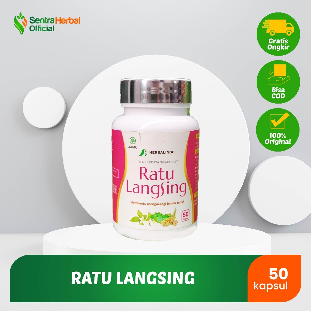 Ratu Langsing - Kapsul Pelangsing Original 60 Kapsul