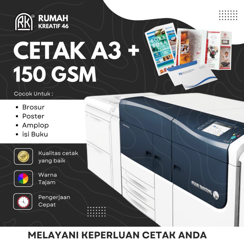 

Kertas A3+ (plus) 150 gram warna white