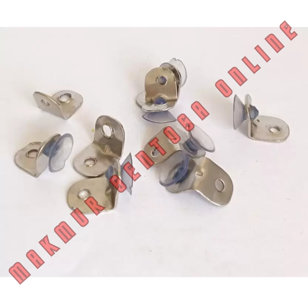 Ambalan Cop Kaca Skrup AKP 15 / Ambalan Siku L / Tatakan Kaca L / Ambalan Plat L Kop Karet