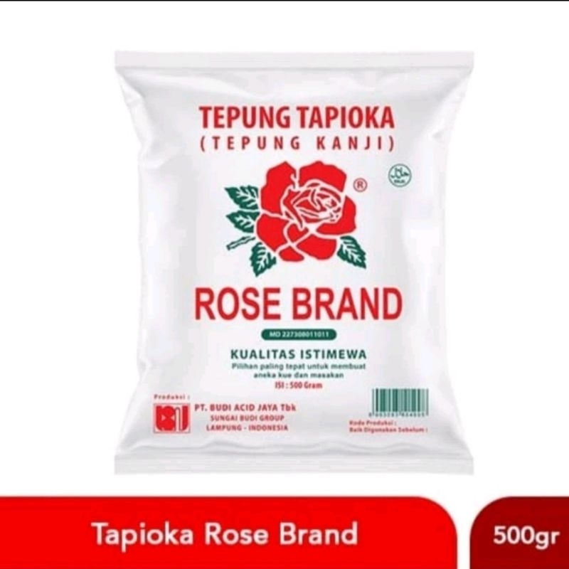 

Tepung Tapioka Tepung Kanji Rose Brand 500 gram