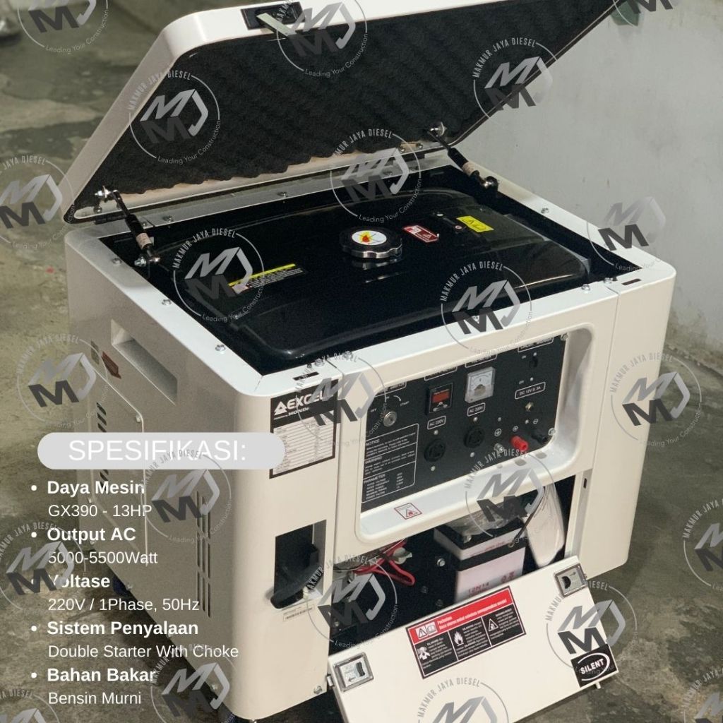 Genset Silent Honda Excell SF7000DXS - 5000Watt