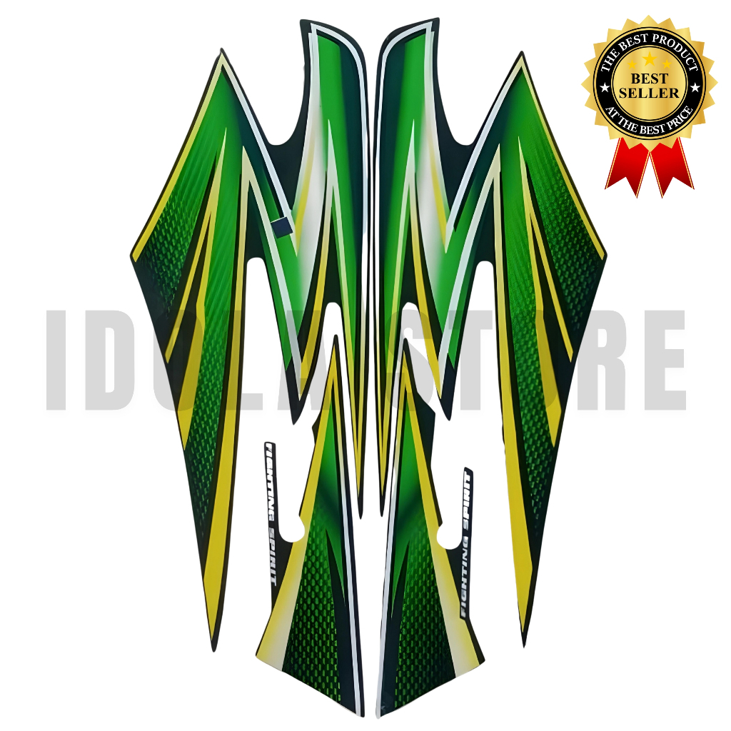 Stiker Striping Yamaha RX KING 2003 Hijau - List Stiker Standar Rx King 2003 Hijau