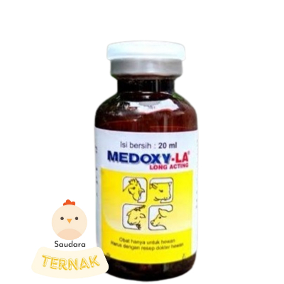 Medoxy LA 20 ml Obat Ayam Snot Sapi Kambing Infeksi Medion