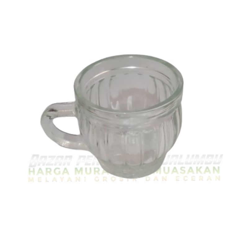 Gelas sloki gagang / gelas Jamu kaca / gelas gagang kecil / gelas minuman