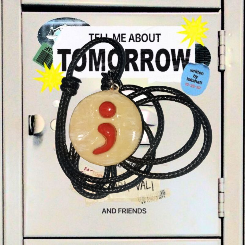 SEMICOLON NECKLACE | TITIK KOMA | mental health | Indonesia