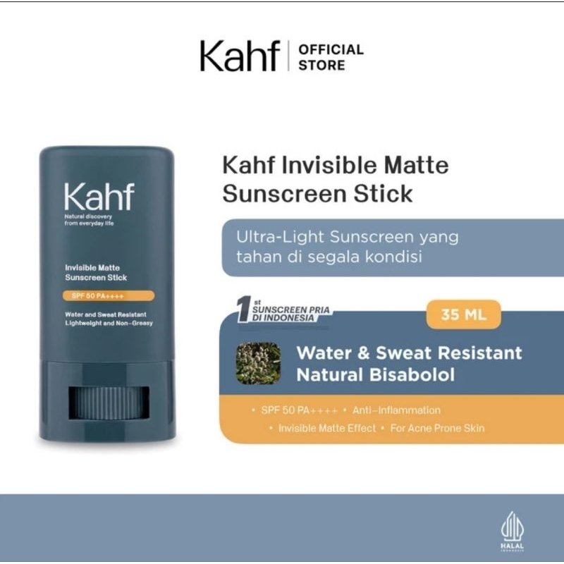 KAHF INVISIBLE MATTE SUNSCREEN STICK 22G