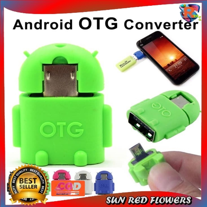 OTG mini Micro Usb V8 Port Konektor Non Cable Micro USB Penyambung Flashdisk Mouse Ke HP