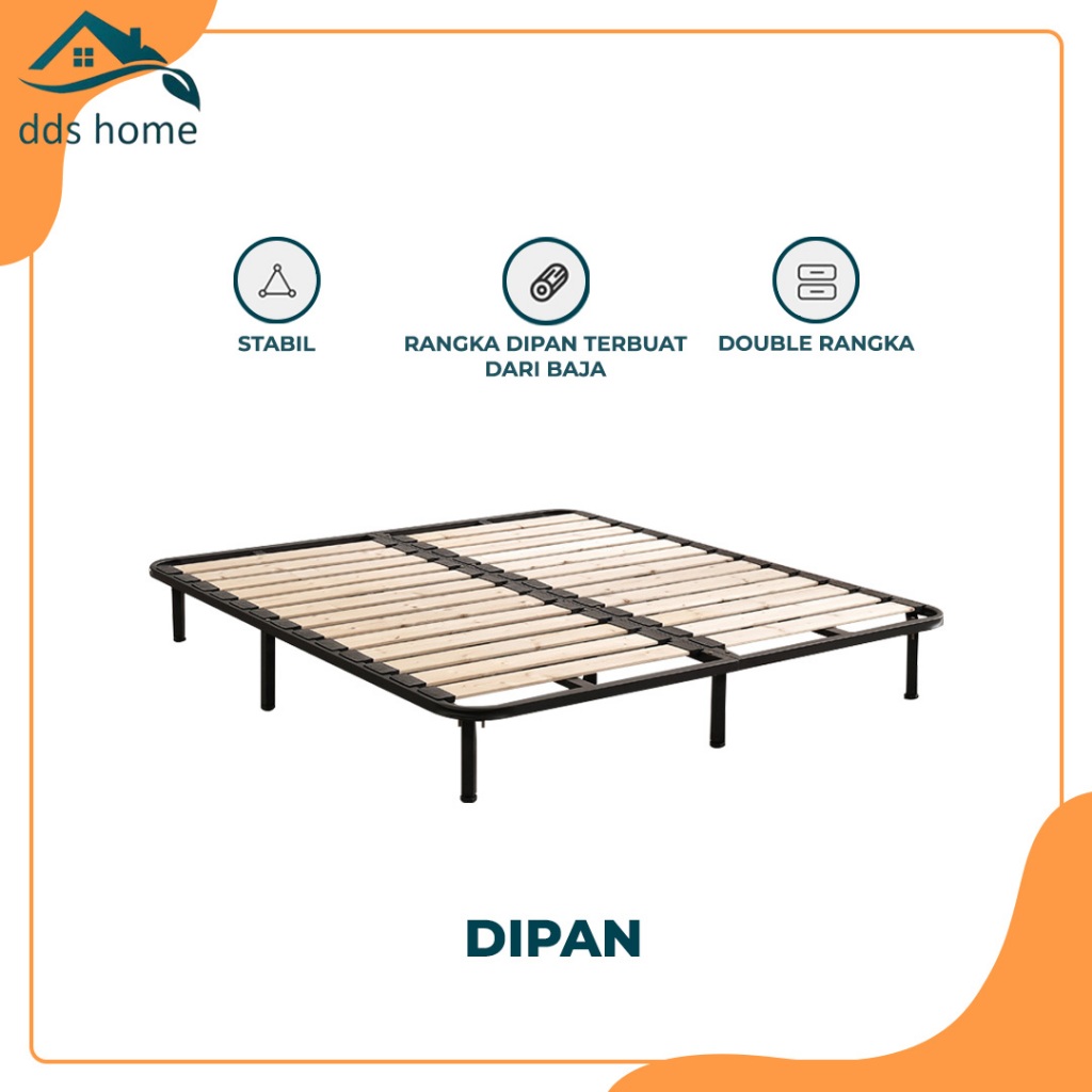 Tempat Tidur Dipan Ranjang tidur lipat besi portable