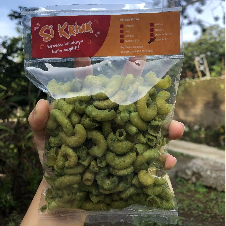 

Si Kriuk Makaroni Sambal Ijo 100gr