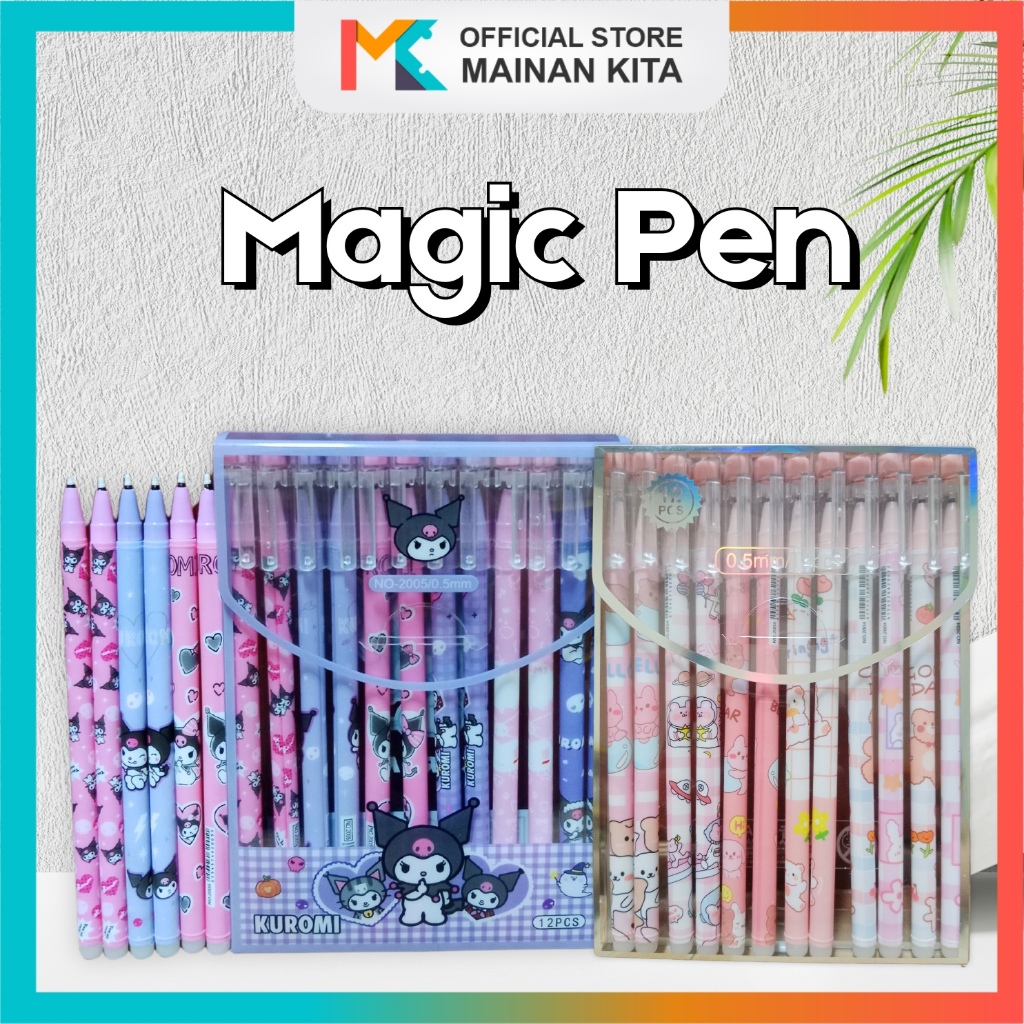 

MK630 Pulpen Magic Karakter Yang Bisa Dihapus isi 12pcs