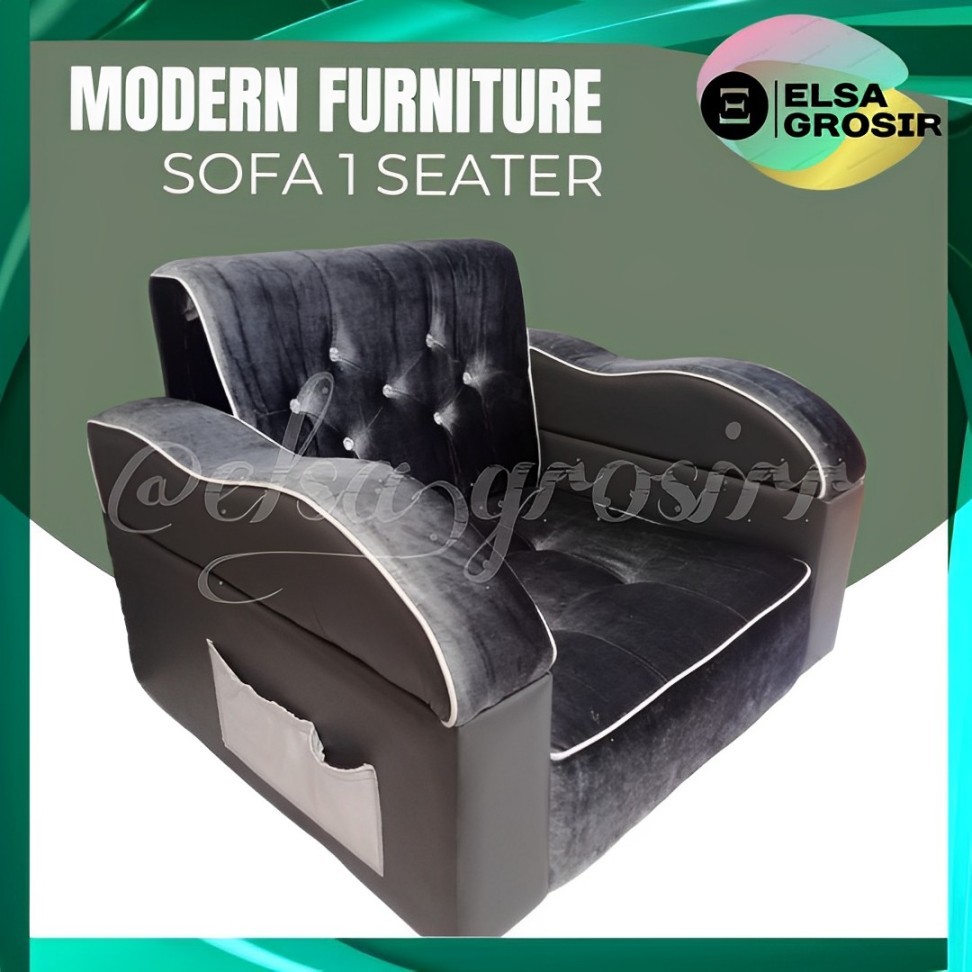 SOFA RUANG TAMU 1 DUDUKAN SEATER MINIMALIS /  SOFA CLASSY A  SOFA SINGLE KLASIK  SOFA INOAC
