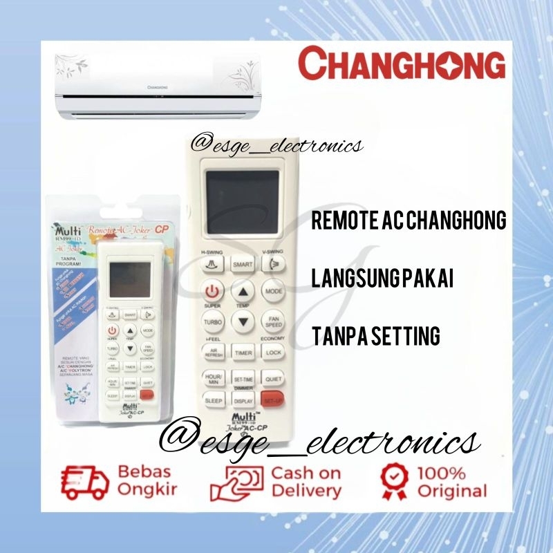 REMOTE AC CHANGHONG POLYTRON RIMUT AC CHANGHONG REMOT AC CHANGHONG MULTI RM 99 + 1D JOKER RIMOTE AC