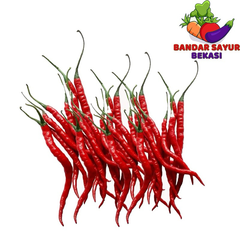 

Cabai keriting merah segar 100gr bandar sayur
