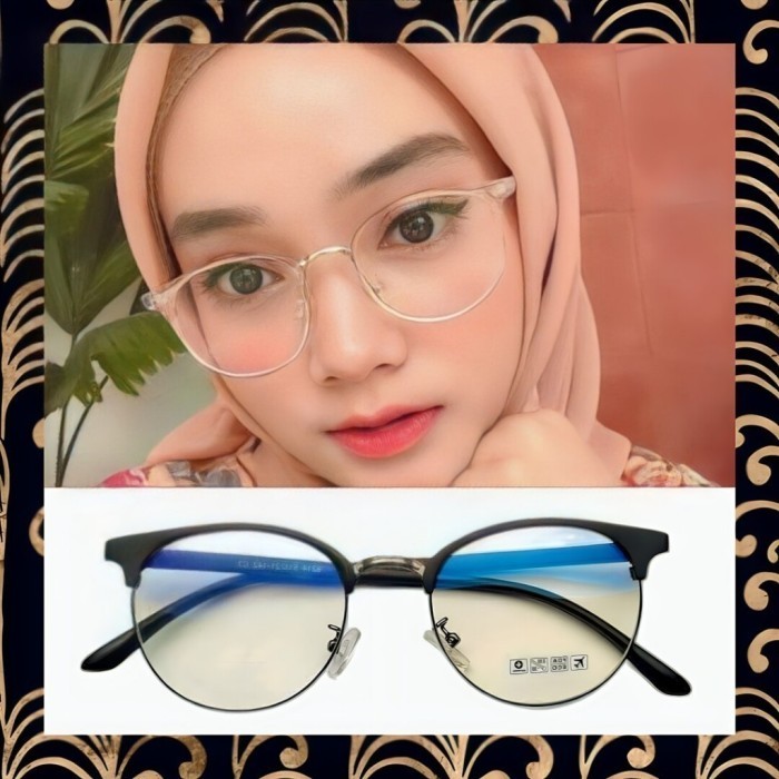 PAKET KACAMATA 6214 LENSA ANTIRADIASI BLUERAY PHOTOCROMIC BLUECROMIC