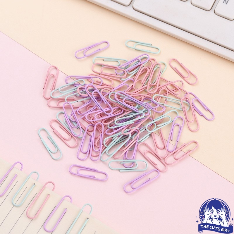 

Paper Clip Warna Metalic / warna macaron / Paper klip warna / Penjepit kertas berbagai warna / Clip pack-80PCS - Stazionario