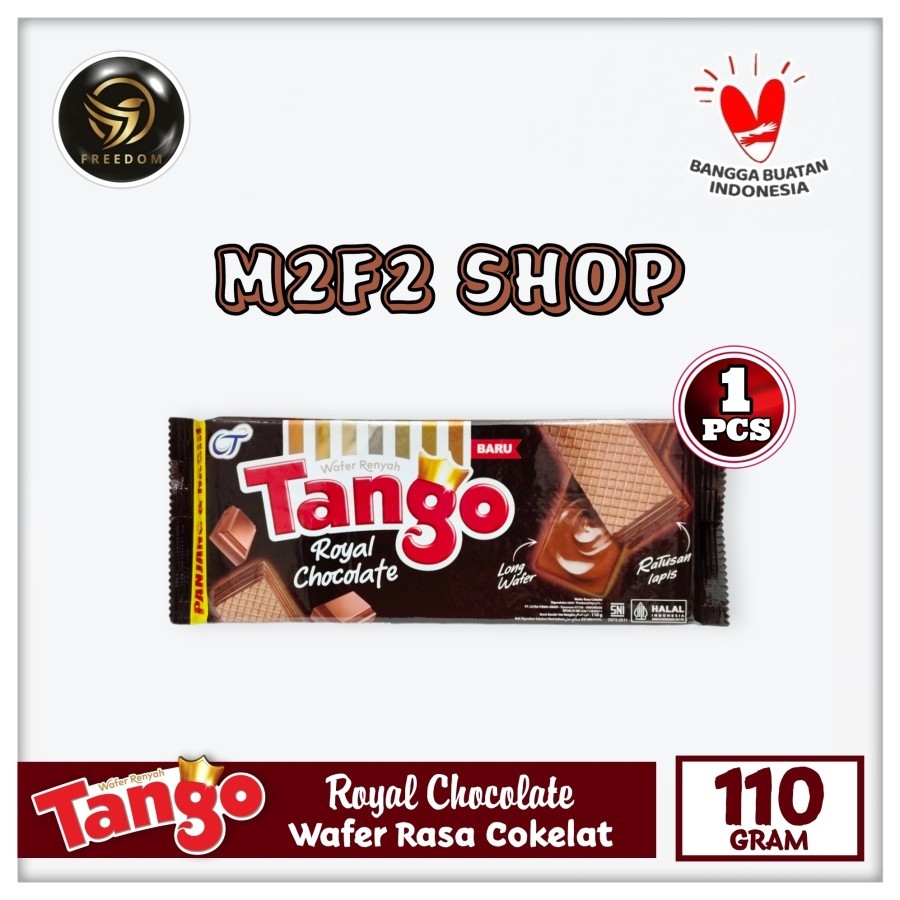 

Tango Wafer Royal Chocolate | Krim Cokelat - 110 gr (Kemasan Satuan)