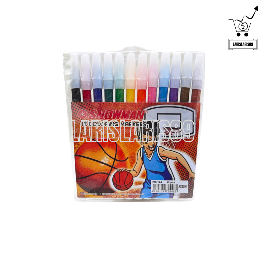 

Spidol Snowman Kecil 12 Warna PW-12A - Coloring Markers Pencil - 100% Original