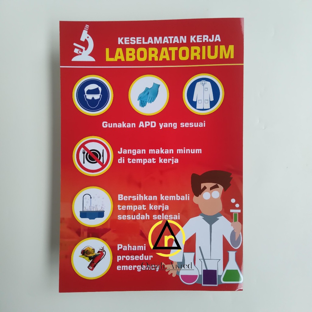 Poster Keselamatan Kerja Laboratorium - Poster K3