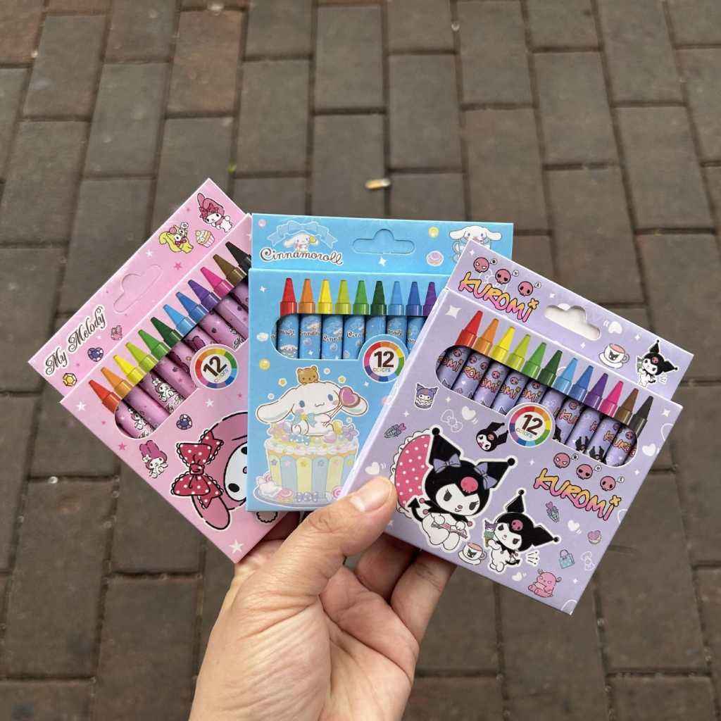 

CRAYON MINI SANRIO KRAYON KECIL KUROMI CINNAMOROL ALAT MEWARNAI KRAYON KECIL SANRIO TERMURAH