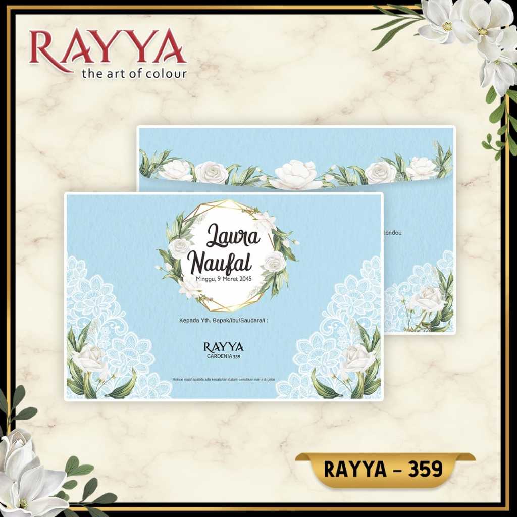 Blangko Undangan Pernikahan  Rayya 359 Murah