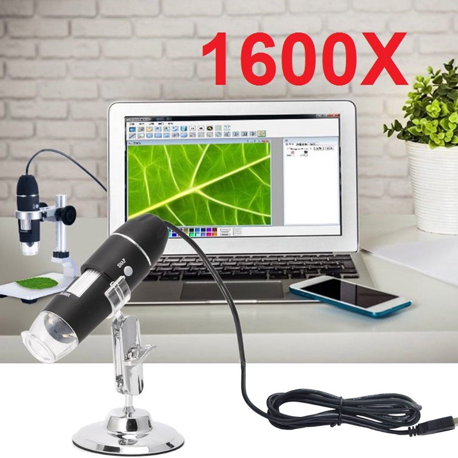 

KODE S49O Microscope Mikroskop USB Digital Zoom Magnifier Monokuler Kamera Pembesar Elektronik Endoscope 16X