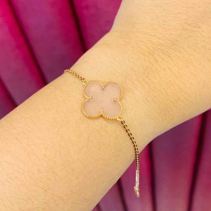 Gelang vc pink emas 750%