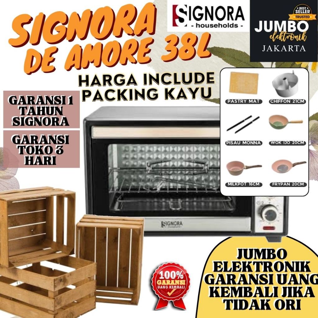 [ PACKING KAYU SIGNORA ] Oven Signora De Amore - Oven De Amore Signora TERBARU ORIGINAL GARANSI