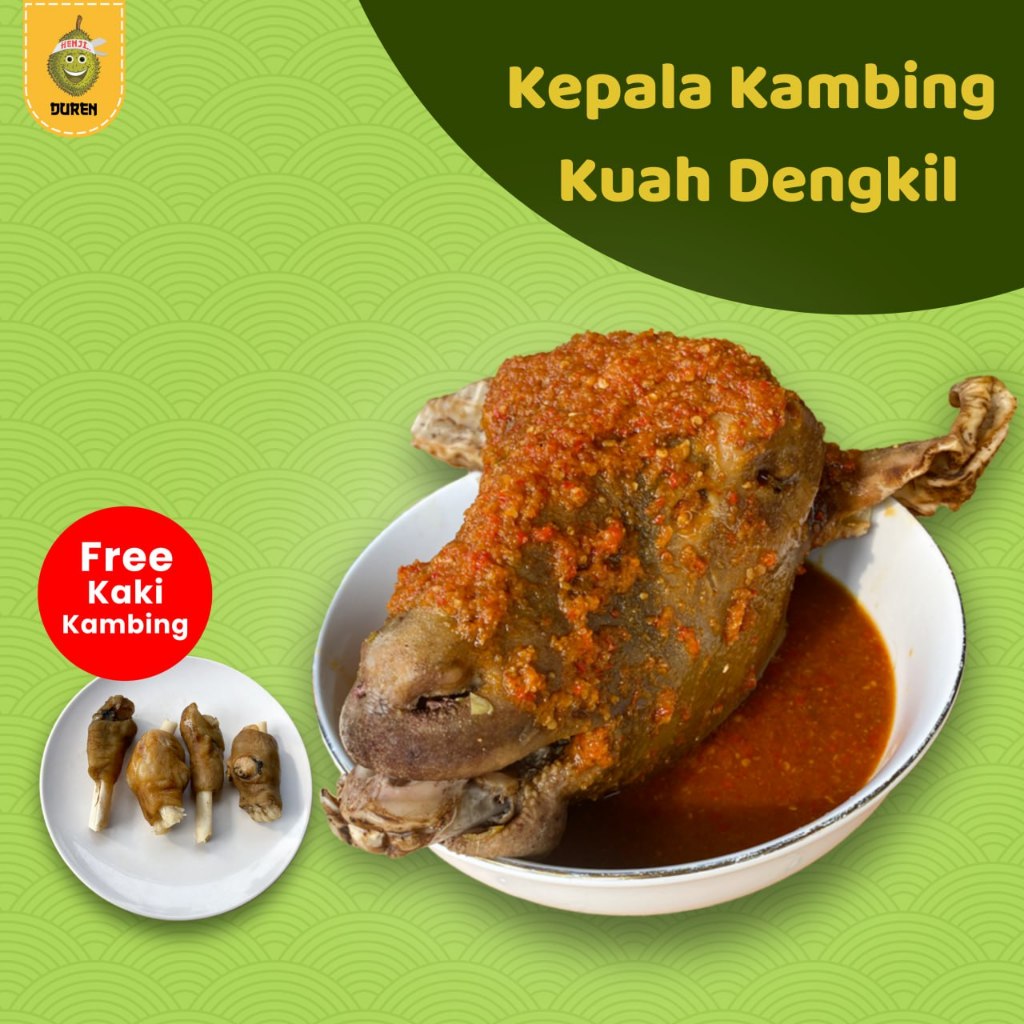 Dengkil Kepala Kambing Muda Utuh Balibul Sate Kambing Muda Haji Parto