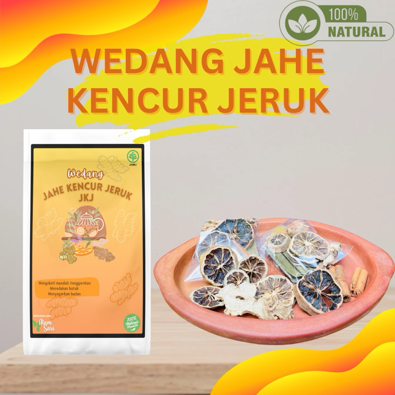 

WEDANG JAHE KENCUR JERUK (JKJ) Alam Sari | Wedang uwuh JKJ meredakan batuk