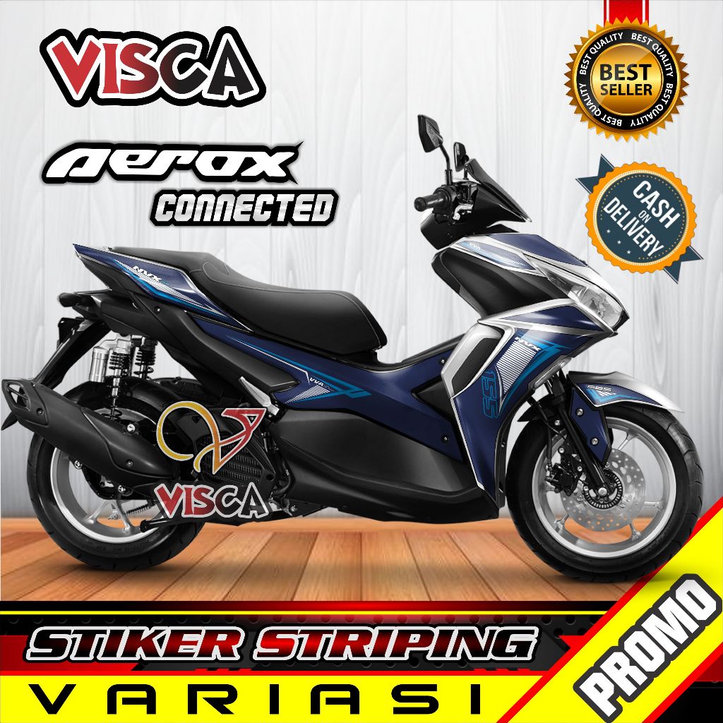 Stiker Striping Aerox 155 CONNECTED Variasi NVX
