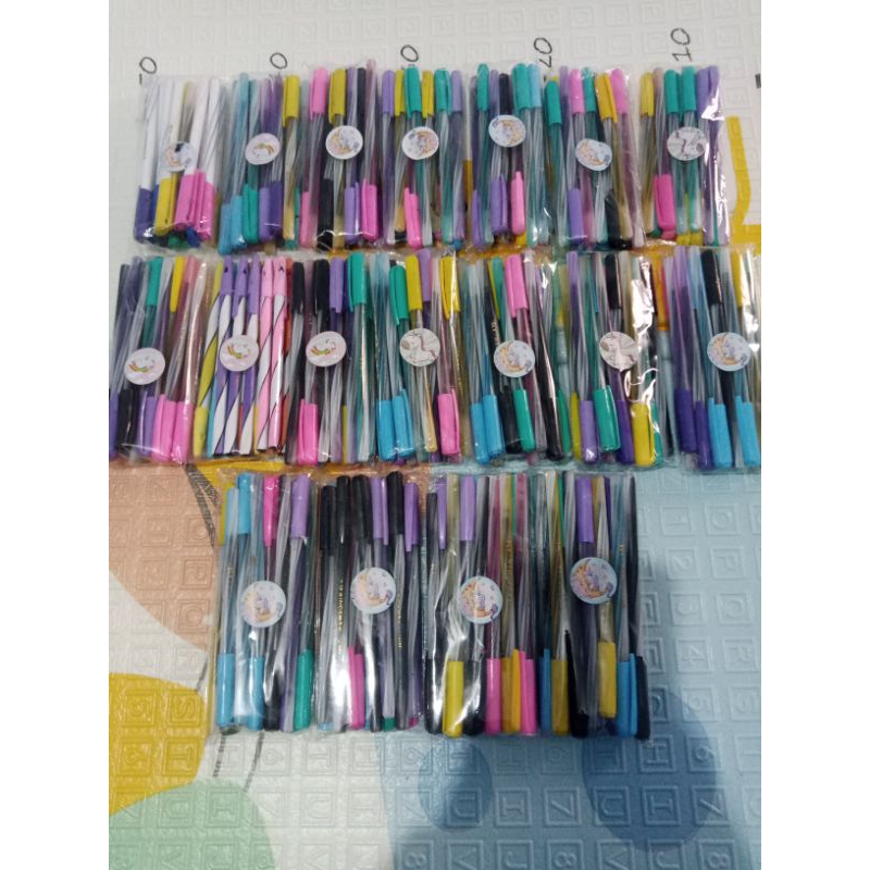 

Pulpen pelangi take All 12 lusin