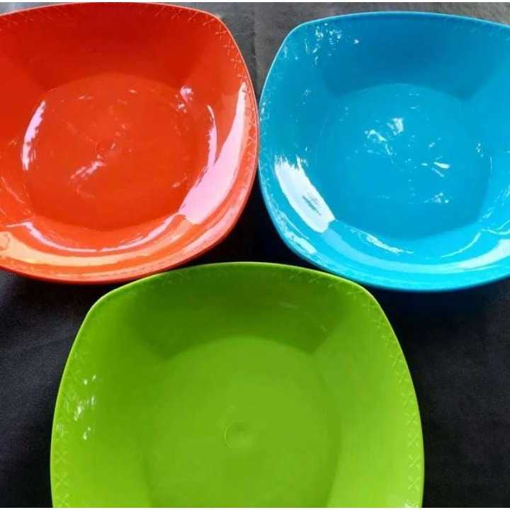 piring plastik dragon /piring milamin / piring plastik tebal ( LUSINAN )