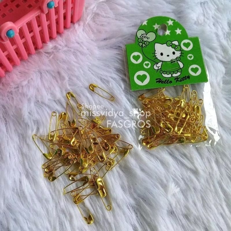 cemiti kecil cemiti bahan tebal isi banyak pin hijab pin baju